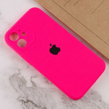 Чехол для Apple iPhone 12 mini (5.4"") - Silicone Case Full Camera Protective (AA) (Розовый / Barbie pink) - Чехлы для iPhone 12 mini - изображение 3
