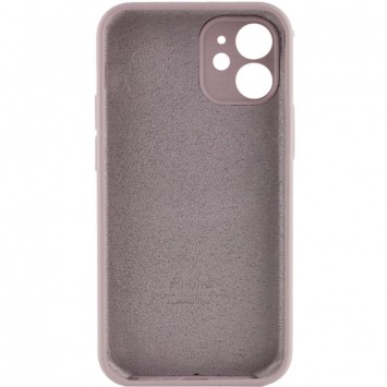 Чехол для Apple iPhone 12 mini (5.4"") - Silicone Case Full Camera Protective (AA) (Серый / Lavender) - Чехлы для iPhone 12 mini - изображение 1