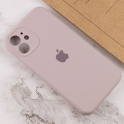Чехол для Apple iPhone 12 mini (5.4"") - Silicone Case Full Camera Protective (AA) (Серый / Lavender)