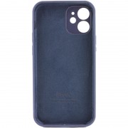 Чохол Apple iPhone 12 mini (5.4"") - Silicone Case Full Camera Protective (AA) (Темно-синій / Midnight blue)