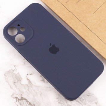 Чехол для Apple iPhone 12 mini (5.4"") - Silicone Case Full Camera Protective (AA) (Темно-синий / Midnight blue) - Чехлы для iPhone 12 mini - изображение 3