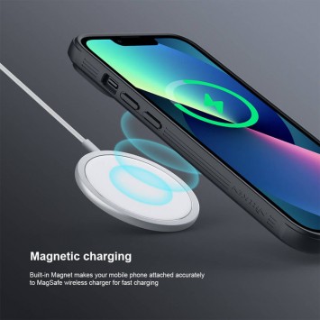 TPU+PC чохол для Apple iPhone 13 (6.1"") - Nillkin Textured Pro Magnetic (Чорний) - Чохли для iPhone 13 - зображення 6 