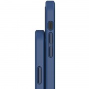 TPU+PC чохол для Apple iPhone 13 (6.1"") - Metal Buttons with MagSafe (Синій)