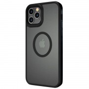 TPU+PC чохол для Apple iPhone 13 Pro (6.1"") - Metal Buttons with MagSafe (Чорний)