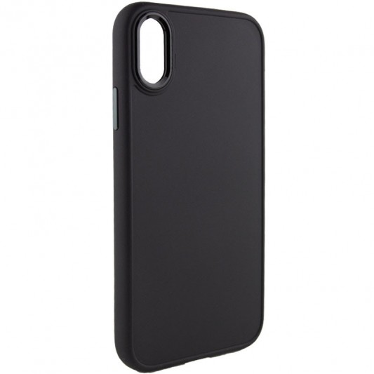TPU Чехол для Apple iPhone XR (6.1"") - Bonbon Metal Style (Черный / Black) - изображение 1