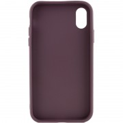 TPU Чехол для Apple iPhone XR (6.1"") - Bonbon Metal Style (Бордовый / Plum)