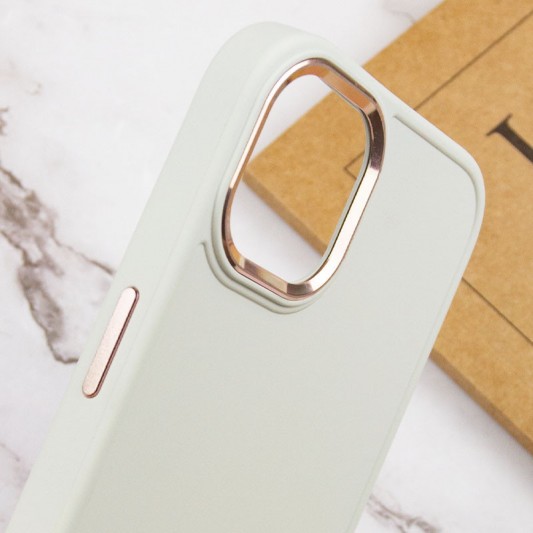 TPU чехол для Apple iPhone 12 Pro / 12 (6.1"") - Bonbon Metal Style (Белый / White) - изображение 4