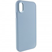 TPU чехол для Apple iPhone XS Max (6.5"") - Bonbon Metal Style (Голубой / Mist blue)