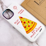 TPU+PC чехол для Apple iPhone 12 Pro / 12 (6.1"") - Funny pictures with MagSafe (Pizza)