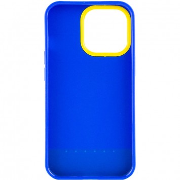 Чехол для Apple iPhone 13 Pro Max (6.7"") - TPU+PC Bichromatic (Navy Blue / Yellow) - Чехлы для iPhone 13 Pro Max - изображение 1