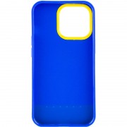 Чехол для Apple iPhone 13 Pro (6.1"") - TPU+PC Bichromatic (Navy Blue / Yellow)