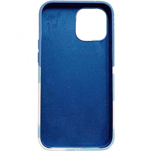 Чохол для Apple iPhone 11 (6.1"") - Silicone case full Aquarelle (Бірюзово-білий) - зображення 1 