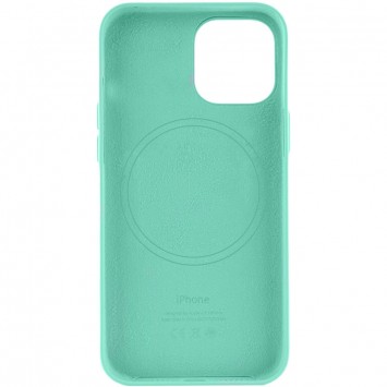 Шкіряний чохол для Apple iPhone 12 Pro / 12 (6.1"") - Leather Case (AA) with MagSafe (Ice) - Чохли для iPhone 12 - зображення 1 