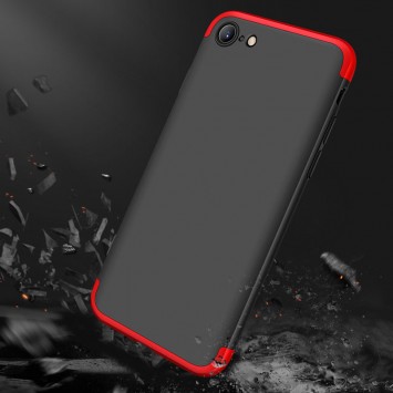Пластикова накладка для iPhone SE 2 / 3 (2020 / 2022) / iPhone 8 / iPhone 7 GKK LikGus 360 градусів (opp) (Чорний/Червоний) - Чохли для iPhone SE 2 / 3 (2020 / 2022) / 8 / 7 - зображення 5 