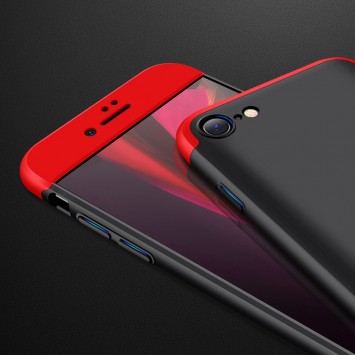 Пластикова накладка для iPhone SE 2 / 3 (2020 / 2022) / iPhone 8 / iPhone 7 GKK LikGus 360 градусів (opp) (Чорний/Червоний) - Чохли для iPhone SE 2 / 3 (2020 / 2022) / 8 / 7 - зображення 2 