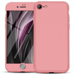 Пластикова накладка для iPhone SE 2 / 3 (2020 / 2022) / iPhone 8 / iPhone 7 GKK LikGus 360 градусів (opp) (Рожевий / Rose gold)