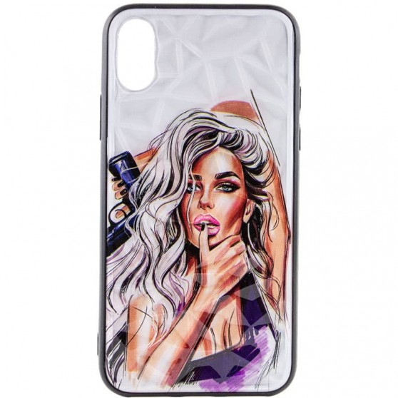 TPU + PC чохол Prisma Ladies для Apple iPhone XR (Purple)