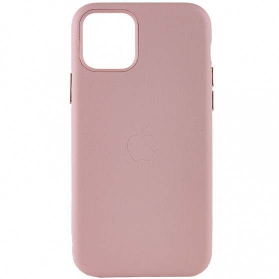 Шкіряний чохол для Apple iPhone 11 (6.1"") - Leather Case (AA Plus) Sand Pink