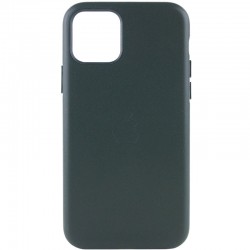 Шкіряний чохол для Apple iPhone 11 (6.1"") - Leather Case (AA Plus) Shirt Green