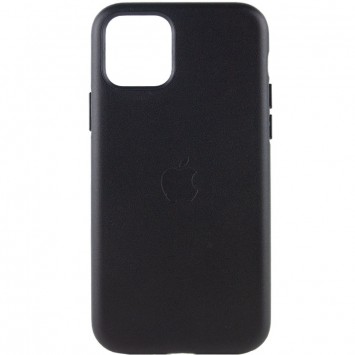 Кожаный чехол Leather Case (AA Plus) для Apple iPhone 11 Pro Max (6.5"), Черный