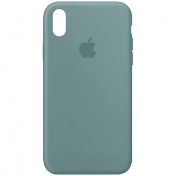 Чехол Silicone Case Full Protective (AA) для Apple iPhone X (5.8") / XS (5.8"), Зеленый / Cactus