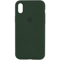 Чехол Silicone Case Full Protective (AA) для Apple iPhone X (5.8") / XS (5.8"), Зеленый / Cyprus Green