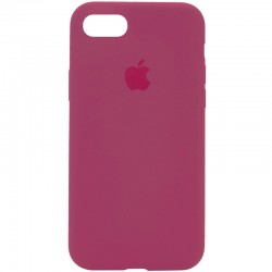 Чехол Silicone Case Full Protective (AA) для Apple iPhone SE 2 / 3 (2020 / 2022) / iPhone 8 / iPhone 7, Красный / Rose Red