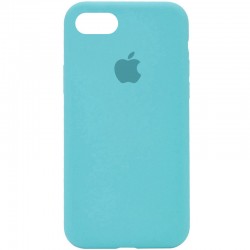 Чехол Silicone Case Full Protective (AA) для Apple iPhone SE 2 / 3 (2020 / 2022) / iPhone 8 / iPhone 7, Бирюзовый / Marine Green