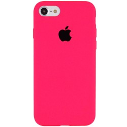 Чехол Silicone Case Full Protective (AA) для Apple iPhone SE 2 / 3 (2020 / 2022) / iPhone 8 / iPhone 7, Розовый / Barbie pink