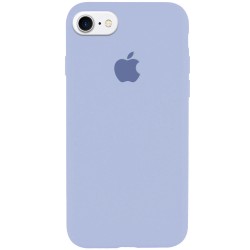 Чехол Silicone Case Full Protective (AA) для Apple iPhone SE 2 / 3 (2020 / 2022) / iPhone 8 / iPhone 7, Голубой / Lilac Blue