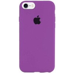 Чехол Silicone Case Full Protective (AA) для Apple iPhone SE 2 / 3 (2020 / 2022) / iPhone 8 / iPhone 7, Фиолетовый / Grape