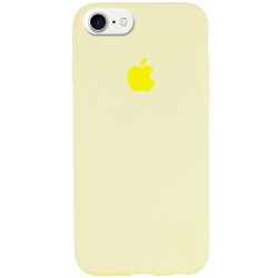 Чехол Silicone Case Full Protective (AA) для Apple iPhone SE 2 / 3 (2020 / 2022) / iPhone 8 / iPhone 7, Желтый/Mellow Yellow