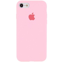 Чехол Silicone Case Full Protective (AA) для Apple iPhone SE 2 / 3 (2020 / 2022) / iPhone 8 / iPhone 7, Розовый / Light pink