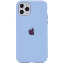 Чехол Silicone Case Full Protective (AA) для Apple iPhone 11 Pro Max (6.5"), Голубой / Lilac Blue