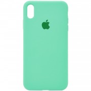 Чехол Silicone Case Full Protective (AA) для Apple iPhone XS Max (6.5"), Зеленый / Spearmint