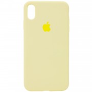 Чехол Silicone Case Full Protective (AA) для Apple iPhone XS Max (6.5"), Желтый / Mellow Yellow