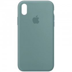 Чохол Silicone Case Full Protective (AA) для Apple iPhone XS Max (6.5"), Зелений / Cactus