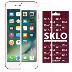Захисне скло для iPhone SE 2 / 3 (2020 / 2022) / iPhone 8 / iPhone 7 - SKLO 3D (full glue), Білий