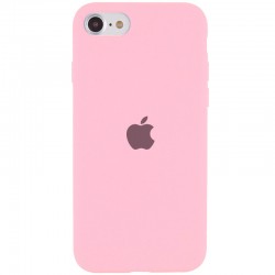 Чохол Silicone Case Full Protective (AA) для iPhone SE 2 / 3 (2020 / 2022) / iPhone 8 / iPhone 7, Рожевий / Light pink