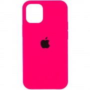 Чохол Silicone Case Full Protective (AA) для Apple iPhone 12 Pro Max (6.7"), Рожевий / Barbie pink