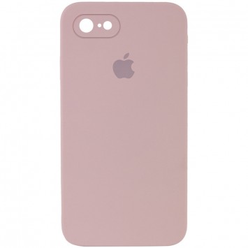 Чехол Silicone Case Square Full Camera Protective (AA) для Apple iPhone SE 2 / 3 (2020 / 2022) / iPhone 8 / iPhone 7, Розовый / Pink Sand