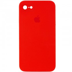 Чохол Silicone Case Square Full Camera Protective (AA) для iPhone SE 2 / 3 (2020 / 2022) / iPhone 8 / iPhone 7, Червоний / Red