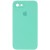 Чехол Silicone Case Square Full Camera Protective (AA) для Apple iPhone SE 2 / 3 (2020 / 2022) / iPhone 8 / iPhone 7, Бирюзовый / Turquoise