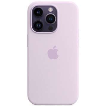 Бузковий чохол Silicone Case Full Protective (AA) для iPhone 14 Pro Max, що надає повний захист