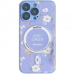 TPU+PC чохол Secret Garden with MagSafe для Apple iPhone 14 Pro Max (6.7"), Lilac