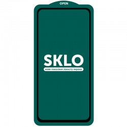 Защитное стекло SKLO 5D (full glue) (тех.пак) для Samsung Galaxy A11/M11, Черный