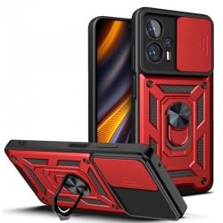Ударопрочный чехол Camshield Serge Ring для Xiaomi Poco X4 GT, Красный