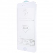 Захисне скло iPhone 7 plus / 8 plus (5.5") - 5D Hard (full glue) (тех.пак), Білий