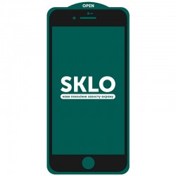 Захисне скло для iPhone 7 plus / 8 plus (5.5") - SKLO 5D (full glue) (тех.пак), Чорний