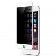 Захисне скло антишпигун для iPhone 7 plus / 8 plus (5.5") Privacy 5D Matte (full glue), Білий